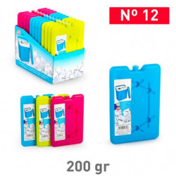 Tradineur - Pack de 4 Acumuladores de Frío N.º 12 - 200 G - Fabricado en Plástico - Ideal para mantener la temperatura en tu nev