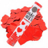 Tradineur - Pack de 2 cañones de confeti de aire comprimido, popper, cracker de confetti, cumpleaños, bodas, fiestas, celebracio