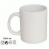 Tradineur - Pack de 6 tazas de porcelana, tazón desayuno, café, infusiones, diseño clásico, aptas para lavavajillas y microondas