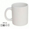 Tradineur - Pack de 6 tazas de porcelana, tazón desayuno, café, infusiones, diseño clásico, aptas para lavavajillas y microondas