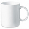 Tradineur - Pack de 6 tazas de porcelana, tazón desayuno, café, infusiones, diseño clásico, aptas para lavavajillas y microondas
