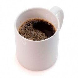 Tradineur - Pack de 6 tazas de porcelana, tazón desayuno, café, infusiones, diseño clásico, aptas para lavavajillas y microondas