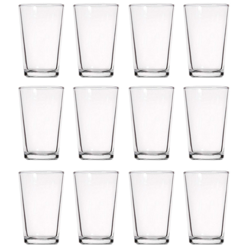 Tradineur - Pack de 12 Vasos modelo "Caña" - Capacidad de 9 cl (3,16 oz) - Fabricado en Vidrio - Apto para lavavajillas y microo Tradineur - Pack de 12 Vasos modelo "Caña" - Capacidad de 9 cl (3,16 oz) - Fabricado en Vidrio - Apto para lavavajillas y microo