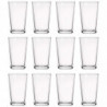 Tradineur - Pack de 12 Vasos modelo "Caña" - Capacidad de 9 cl (3,16 oz) - Fabricado en Vidrio - Apto para lavavajillas y microo