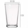 Tradineur - Pack de 12 Vasos modelo "Caña" - Capacidad de 9 cl (3,16 oz) - Fabricado en Vidrio - Apto para lavavajillas y microo