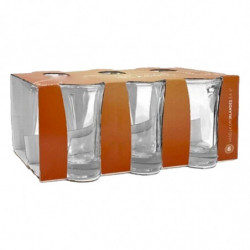 Tradineur - Pack de 12 Vasos para chupitos modelo "Irlandes" - Capacidad de 3,4 cl (1,14 oz) - Fabricado en Vidrio - Apto para l
