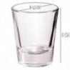 Tradineur - Pack de 12 Vasos modelo "Party" - Capacidad de 4,8 cl (1,60 oz) - Fabricado en Vidrio - Apto para lavavajillas y mic