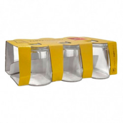 Tradineur - Pack de 12 Vasos modelo "Party" - Capacidad de 4,8 cl (1,60 oz) - Fabricado en Vidrio - Apto para lavavajillas y mic