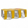 Tradineur - Pack de 12 Vasos modelo "Party" - Capacidad de 4,8 cl (1,60 oz) - Fabricado en Vidrio - Apto para lavavajillas y mic