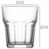 Tradineur - Pack de 6 Vasos modelo Aras - Fabricado en Cristal - Capacidad de 200 cc - Base gruesa - Apto para lavavajillas - Ø