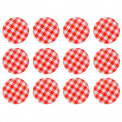 Tradineur - Pack de 12 Tapas para Frascos - Fabricado en metal - Cierre seguro y Hermético garantizado - Ø 82 mm