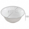 Tradineur - Pack de 3 cuencos Lavafrutas - Modelo Titan - Fabricado en Vidrio Opal - Bordes Ondulados - Ideal tanto para la host