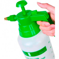Tradineur - Botella pulverizadora manual de plástico, recipiente para sulfatar con boquilla ajustable, riego, flores, jardinería