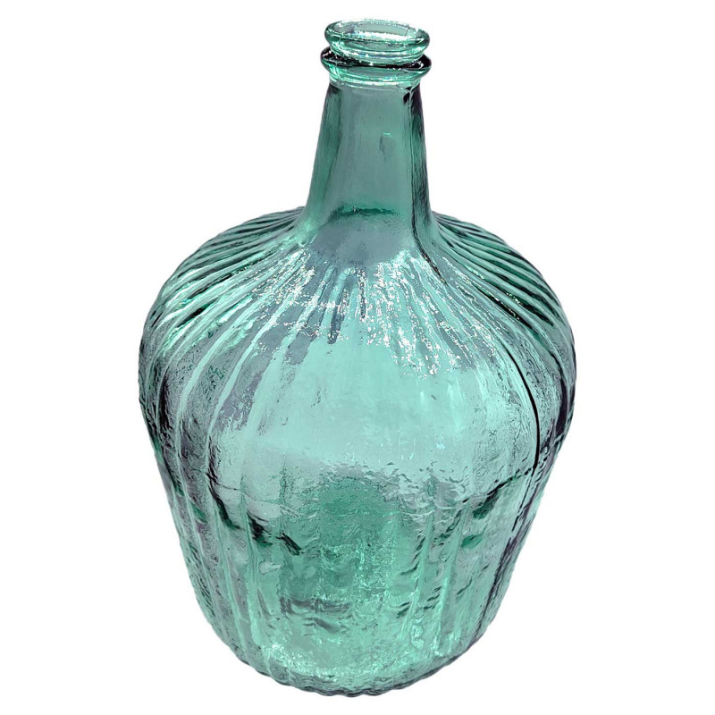 Tradineur - Garrada Rayada sin tapón - Fabricado en Vidrio - Capacidad de 10 L - Ideal para almacenar bebidas, agua, vino - Ø 2 Tradineur - Garrada Rayada sin tapón - Fabricado en Vidrio - Capacidad de 10 L - Ideal para almacenar bebidas, agua, vino - Ø 2