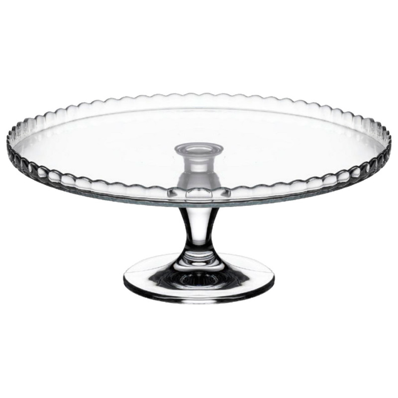 Tradineur - Expositor para tartas con pie - Fabricado en Cristal - Fácil limpieza y Durabilidad - Ideal para Pasteles y diversos Tradineur - Expositor para tartas con pie - Fabricado en Cristal - Fácil limpieza y Durabilidad - Ideal para Pasteles y diversos