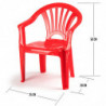 Tradineur - Silla infantil Modelo Tipi - Fabricado en España - Ligera y fácil de transportar - Ideal para jugar, leer y dibujar