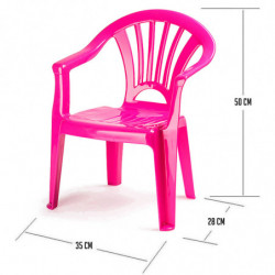 Tradineur - Silla infantil Modelo Tipi - Fabricado en España - Ligera y fácil de transportar - Ideal para jugar, leer y dibujar