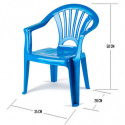 Tradineur - Silla infantil Modelo Tipi - Fabricado en España - Ligera y fácil de transportar - Ideal para jugar, leer y dibujar