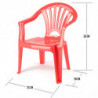 Tradineur - Silla infantil Modelo Tipi - Fabricado en España - Ligera y fácil de transportar - Ideal para jugar, leer y dibujar