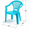 Tradineur - Silla infantil Modelo Tipi - Fabricado en España - Ligera y fácil de transportar - Ideal para jugar, leer y dibujar