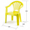 Tradineur - Silla infantil Modelo Tipi - Fabricado en España - Ligera y fácil de transportar - Ideal para jugar, leer y dibujar