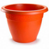 Tradineur - Maceta Redonda "Terracota" - Fabricado en Plástico - Macetero apto para Exterior e Interior del hogar - Ø 50 cm - Co