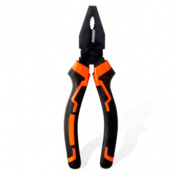 Tradineur - Alicate universal, ergonómico, alicates de alta resistencia con mango antideslizante, acero y plástico, cortar alamb