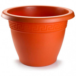 Tradineur - Maceta Redonda "Terracota" - Fabricado en Plástico - Macetero apto para Exterior e Interior del hogar - 30 cm - Colo