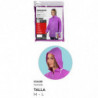 Tradineur - Chubasquero sport impermeable con capucha, reutilizable, poncho corto con mangas, lluvia, cierre con botones, poliés
