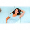 Tradineur - Almohada de fibra con doble funda y cremallera, 100% poliéster, firmeza media, muy suave, fabricada en España - 70 c