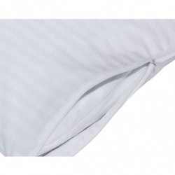 Tradineur - Almohada de fibra con doble funda y cremallera, 100% poliéster, firmeza media, muy suave, fabricada en España - 135