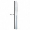 Tradineur - Pack de 6 cuchillos para postre de acero inoxidable, cubiertos clásicos para cortar tartas, pasteles, 19 cm