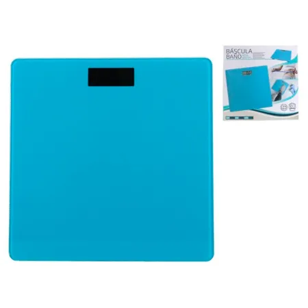 Tradineur - Báscula digital de baño - Encendido a presión - Peso Máximo: 180 kg - Pantalla LCD - 26 x 26 cm - Azul Tradineur - Báscula digital de baño - Encendido a presión - Peso Máximo: 180 kg - Pantalla LCD - 26 x 26 cm - Azul