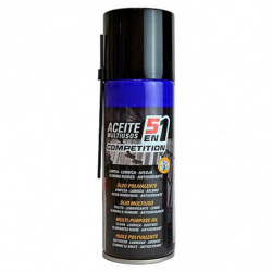 Tradineur - Bote de Aceite Multiusos 5 en 1 - Capacidad de 400 ml - Limpia, lubrica, afloja, elimina ruidos y actúa como antioxi