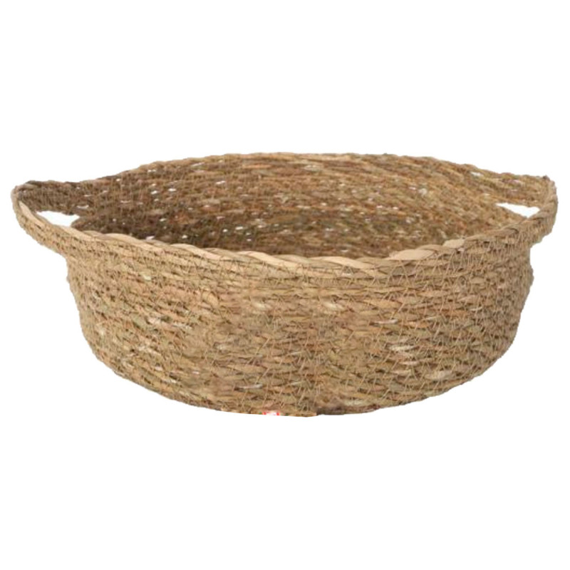 Tradineur - Bol de Mimbre Redondo con Asas - Fabricado en España - Ideal para el almacenamiento y la decoración de tu hogar - Ø Tradineur - Bol de Mimbre Redondo con Asas - Fabricado en España - Ideal para el almacenamiento y la decoración de tu hogar - Ø