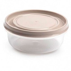 Tradineur - Pack de 3 Fiambreras Redondas - Plástico - Capacidad de 500 ml - Apta para microondas y lavavajillas - Ø 13,5 x 5,5