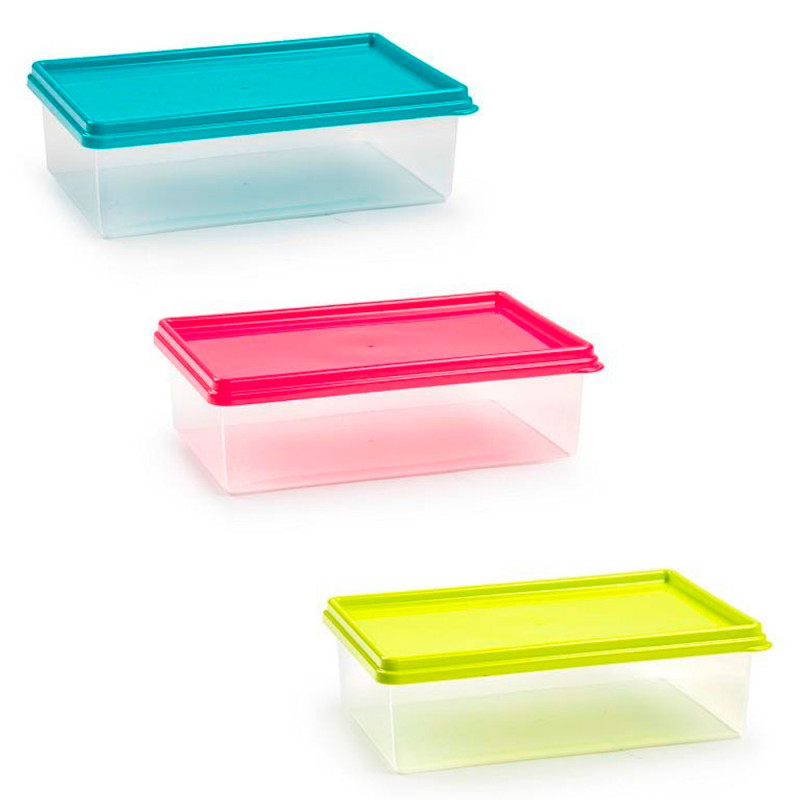 Tradineur - Pack de 3 Fiambreras Cuadrados con tapa - Fabricado en Plástico - Capacidad de 1 Litro - Apta para microondas y lava Tradineur - Pack de 3 Fiambreras Cuadrados con tapa - Fabricado en Plástico - Capacidad de 1 Litro - Apta para microondas y lava