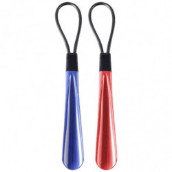 Tradineur - Pack de 2 Calzadores de 28 cm - Fabricado en Plástico - Incluye Lazo para colgar - Ideal para calzar embarazadas y p