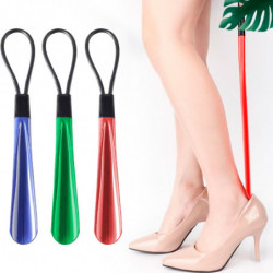 Tradineur - Pack de 2 Calzadores de 28 cm - Fabricado en Plástico - Incluye Lazo para colgar - Ideal para calzar embarazadas y p
