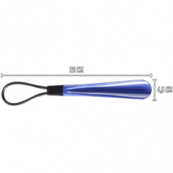 Tradineur - Pack de 2 Calzadores de 28 cm - Fabricado en Plástico - Incluye Lazo para colgar - Ideal para calzar embarazadas y p