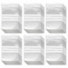 Tradineur - Paquete de 6 Pack de 16 Bolsas herméticas con franjas para Escribir - Aptas para Alimentación y Reutilizables - 96 U