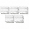 Tradineur - Paquete de 10 Pack de 50 Bolsas herméticas con franjas para Escribir - Aptas para Alimentación y Reutilizables - 500