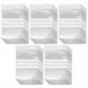Tradineur - Paquete de 10 Pack de 50 Bolsas herméticas con franjas para Escribir - Aptas para Alimentación y Reutilizables - 500