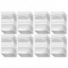 Tradineur - Paquete de 8 Pack de 6 Bolsas herméticas con franjas para Escribir - Válidas para Alimentación y Reutilizables - 48