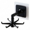 Tradineur - Pack de 3 Ganchos Giratorios de 360° para Colgar Platos Sin Perforación - Gancho Vertical Plegable de 180° - Fabrica