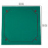 Tradineur - Tapete para Juegos de Poker - Fabricado en Poliester - Ideal para trasladarlo a cualquier lugar - 50 x 50 cm - Color