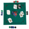 Tradineur - Tapete para Juegos de Poker - Fabricado en Poliester - Ideal para trasladarlo a cualquier lugar - 50 x 50 cm - Color