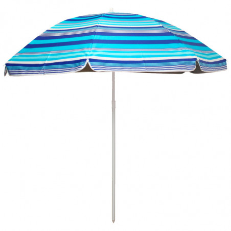 Tradineur - Sombrilla de playa UV 25+ - Fabricado en Poliéster - Ideal para ir a la playa y protegerse del sol - Ø 180 cm - Colo