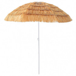 Tradineur - Sombrilla de playa con Diseño de Palmera de Coco - Fabricado en Poliéster - Ideal para ir a la playa y protegerse de