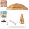 Tradineur - Sombrilla de playa con Diseño de Palmera de Coco - Fabricado en Poliéster - Ideal para ir a la playa y protegerse de